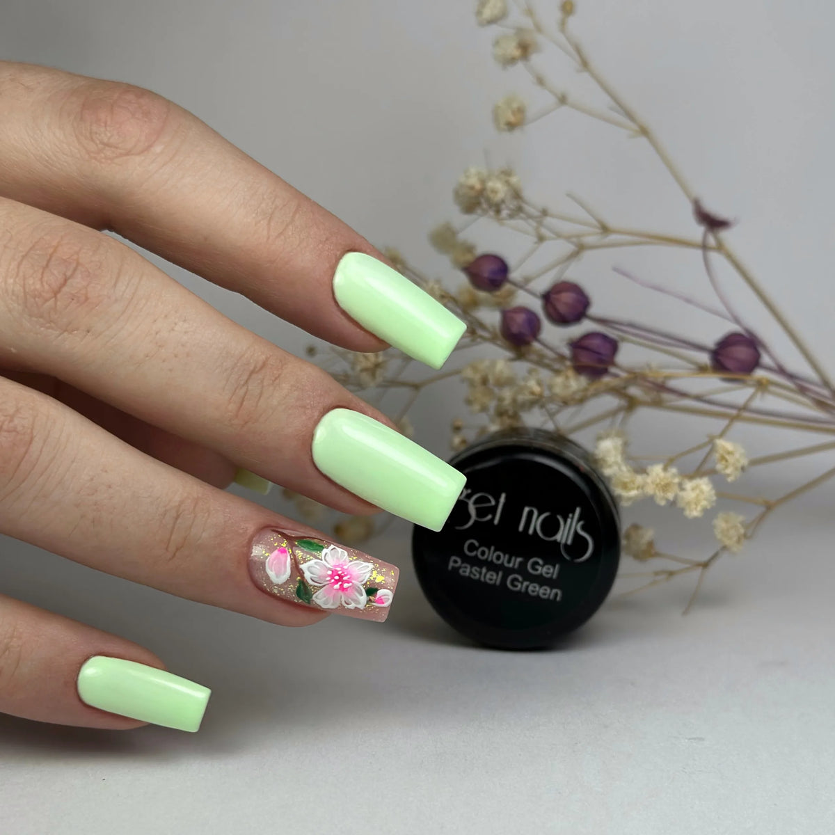 Colour Gel Pastel Green | Gel Colorat Unghii UV/LED