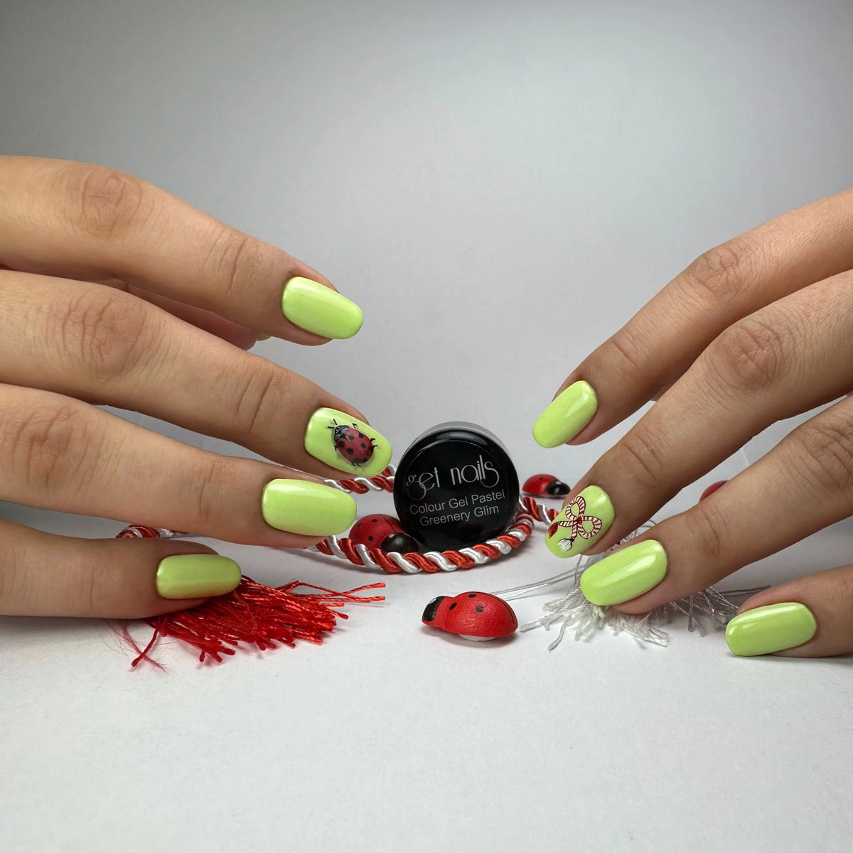 Colour Gel Pastel Greenery Glim | UV/LED Coloured Nail Gel