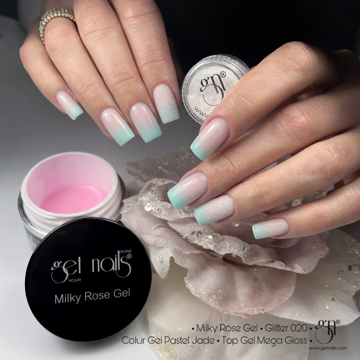 Pastel Jade Colour Gel | UV/LED Nail Gel Color