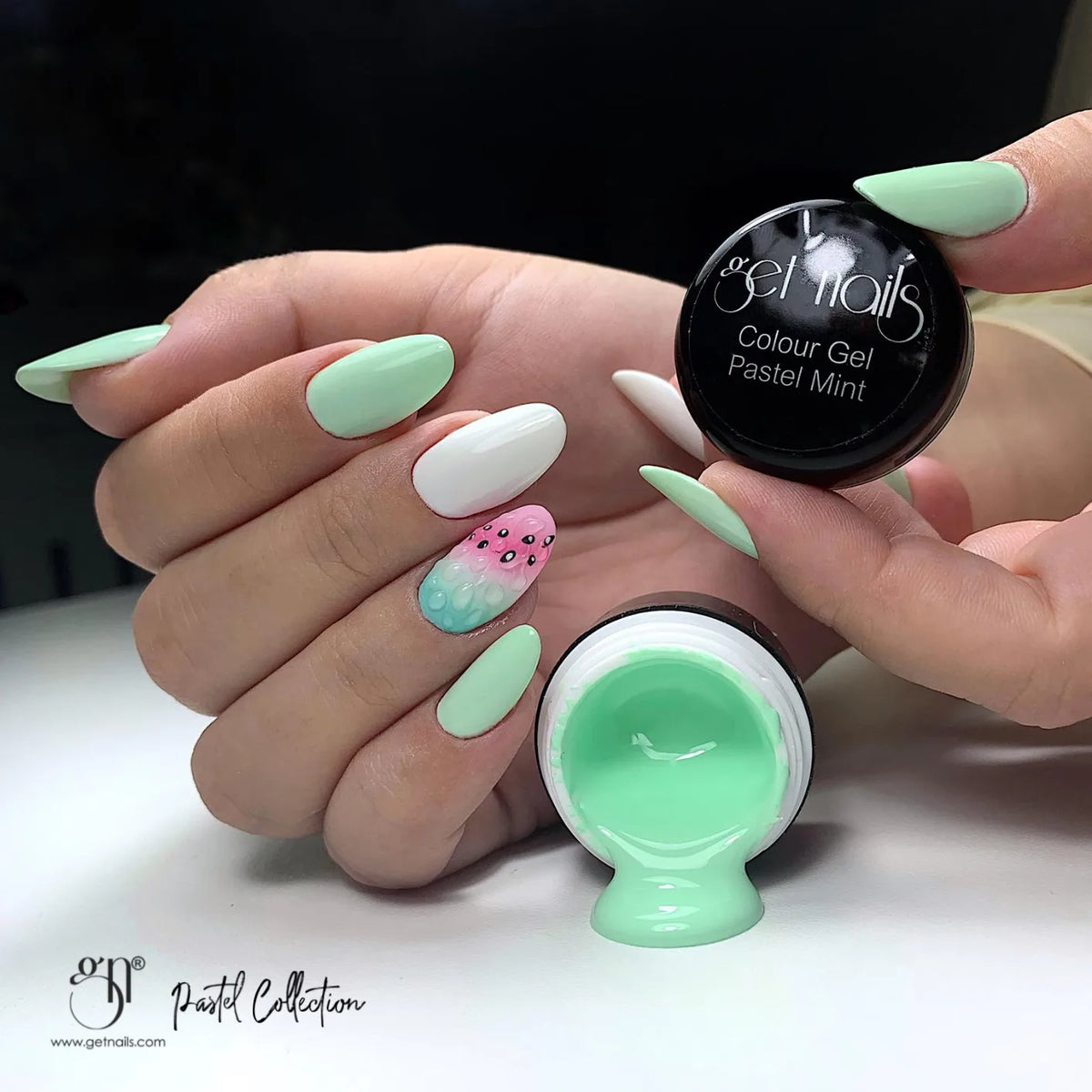 Colour Gel Pastel Mint | Gel Colorat Unghii UV/LED
