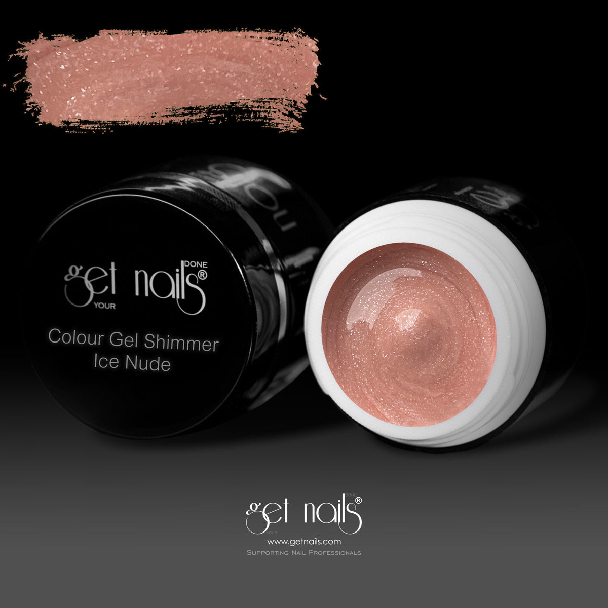 Shimmer Ice Nude Colour Gel | UV/LED Coloured Gel