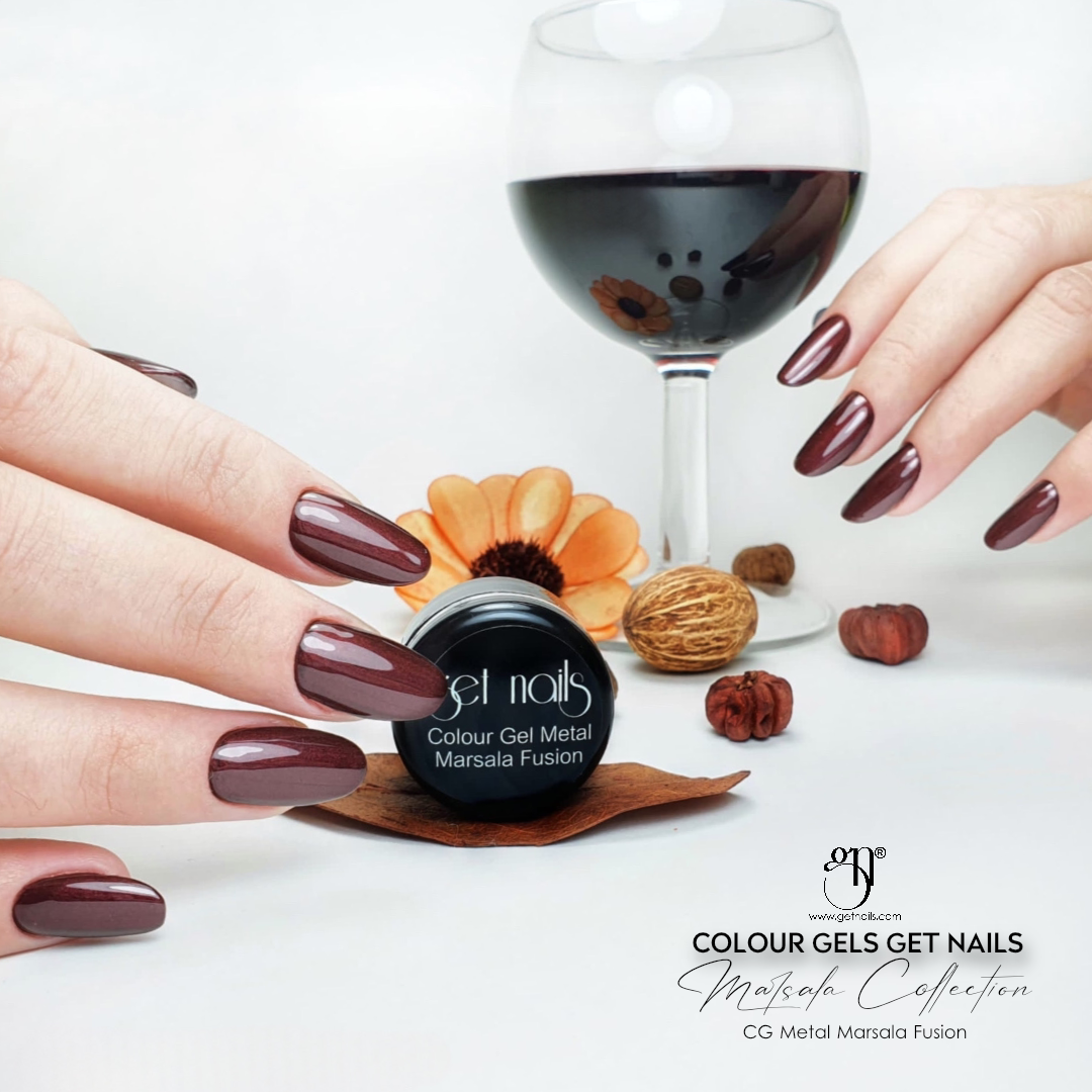 Gel de couleur Metal Marsala Fusion | Gel de couleur UV/LED
