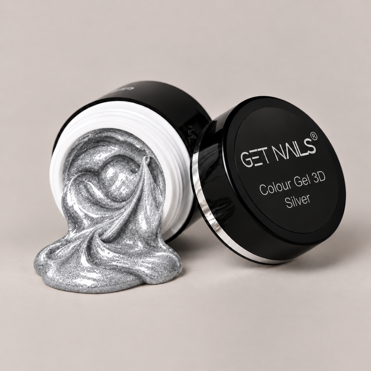 Gel couleur 3D argent 5g
