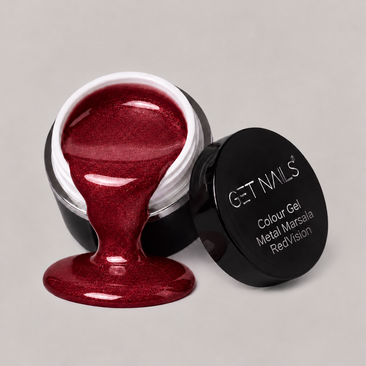 Gel Couleur Métal Marsala RedVision | Gel Coloré UV/LED