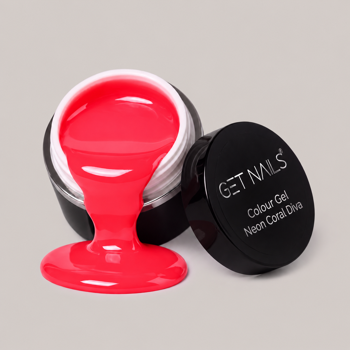 Colour Gel Neon Coral Diva 5g Get Nails
