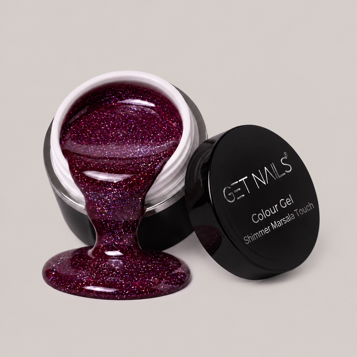 Colour Gel Shimmer Marsala Touch | UV/LED Coloured Gel