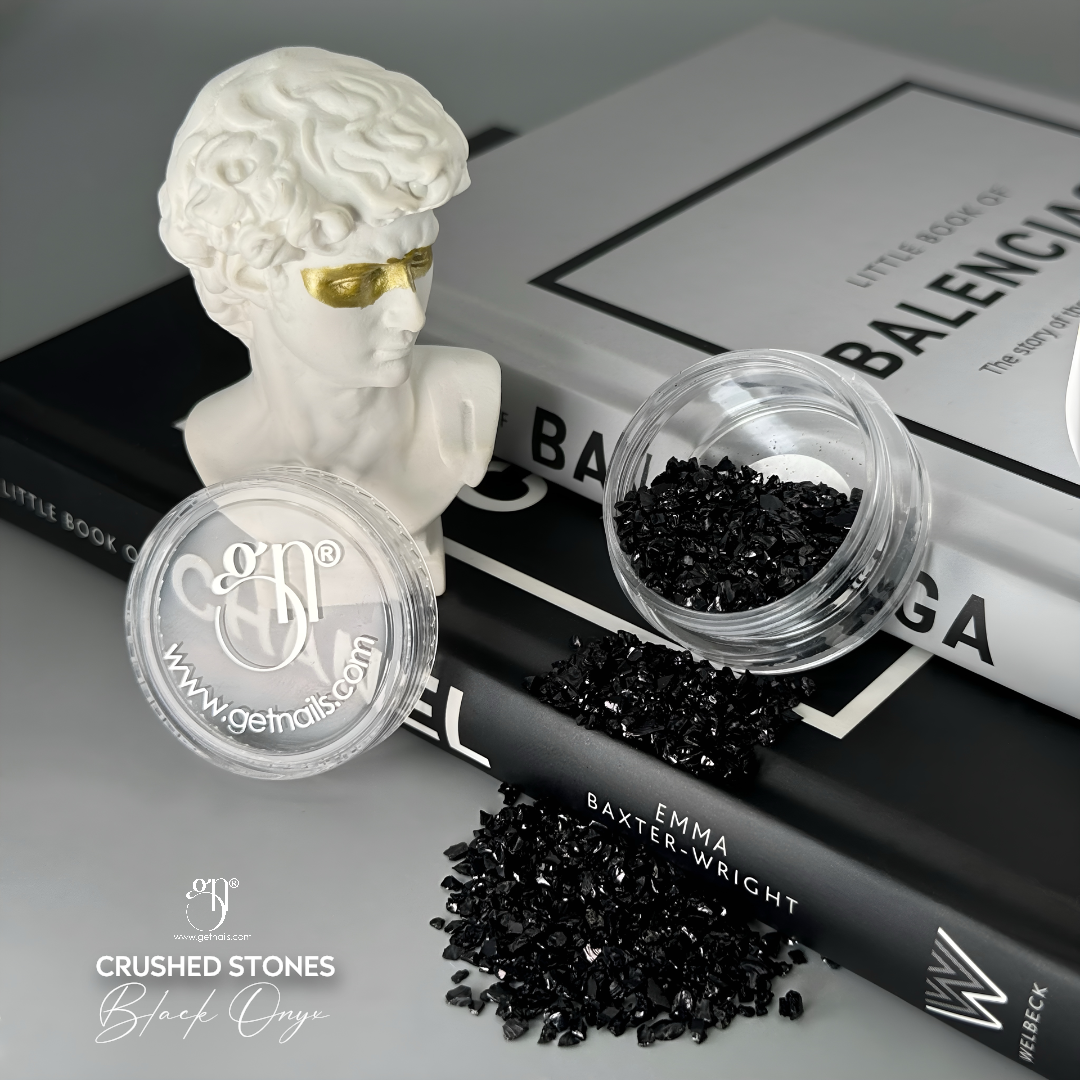Pierres concassées Onyx noir 10g GN