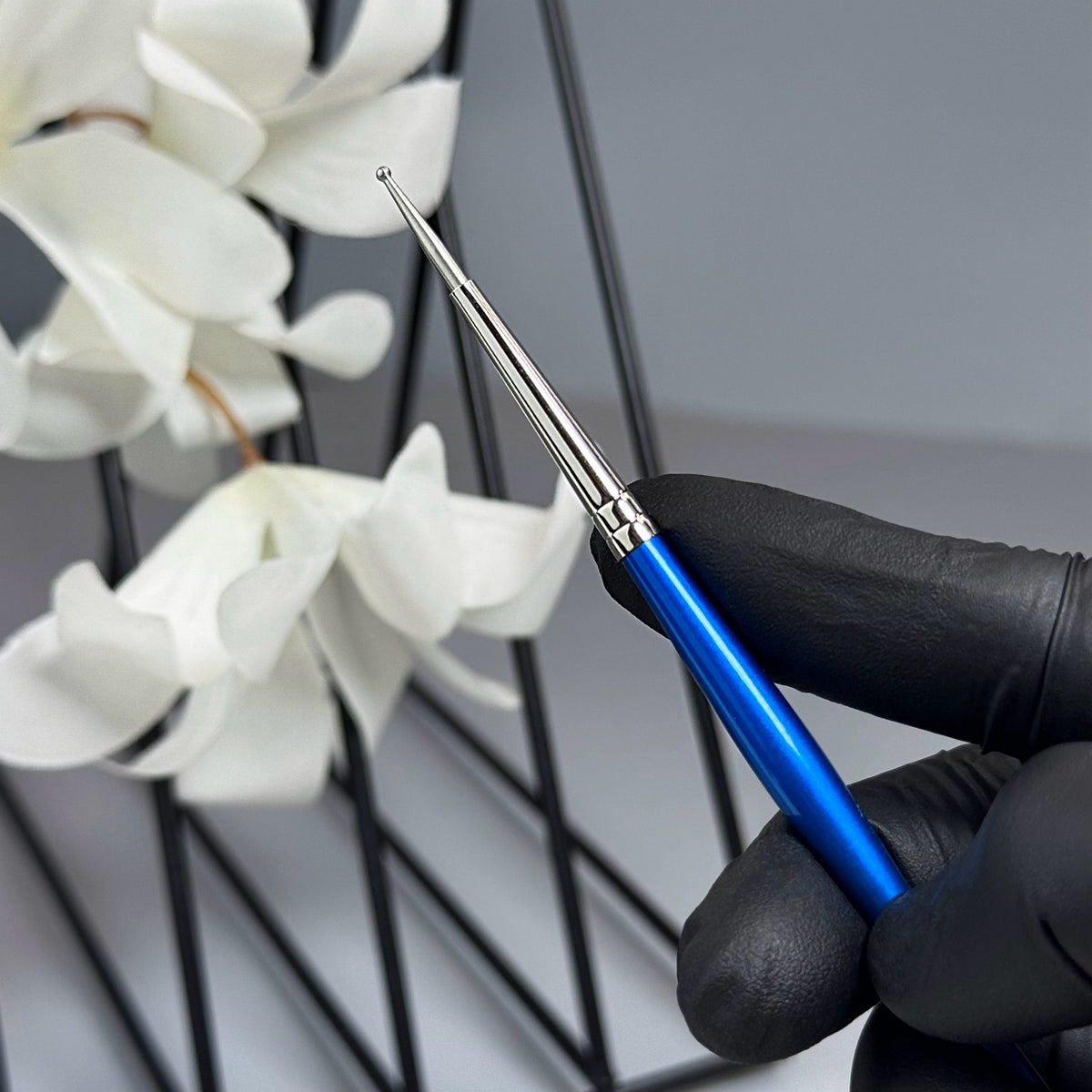 Stylet à embout bleu