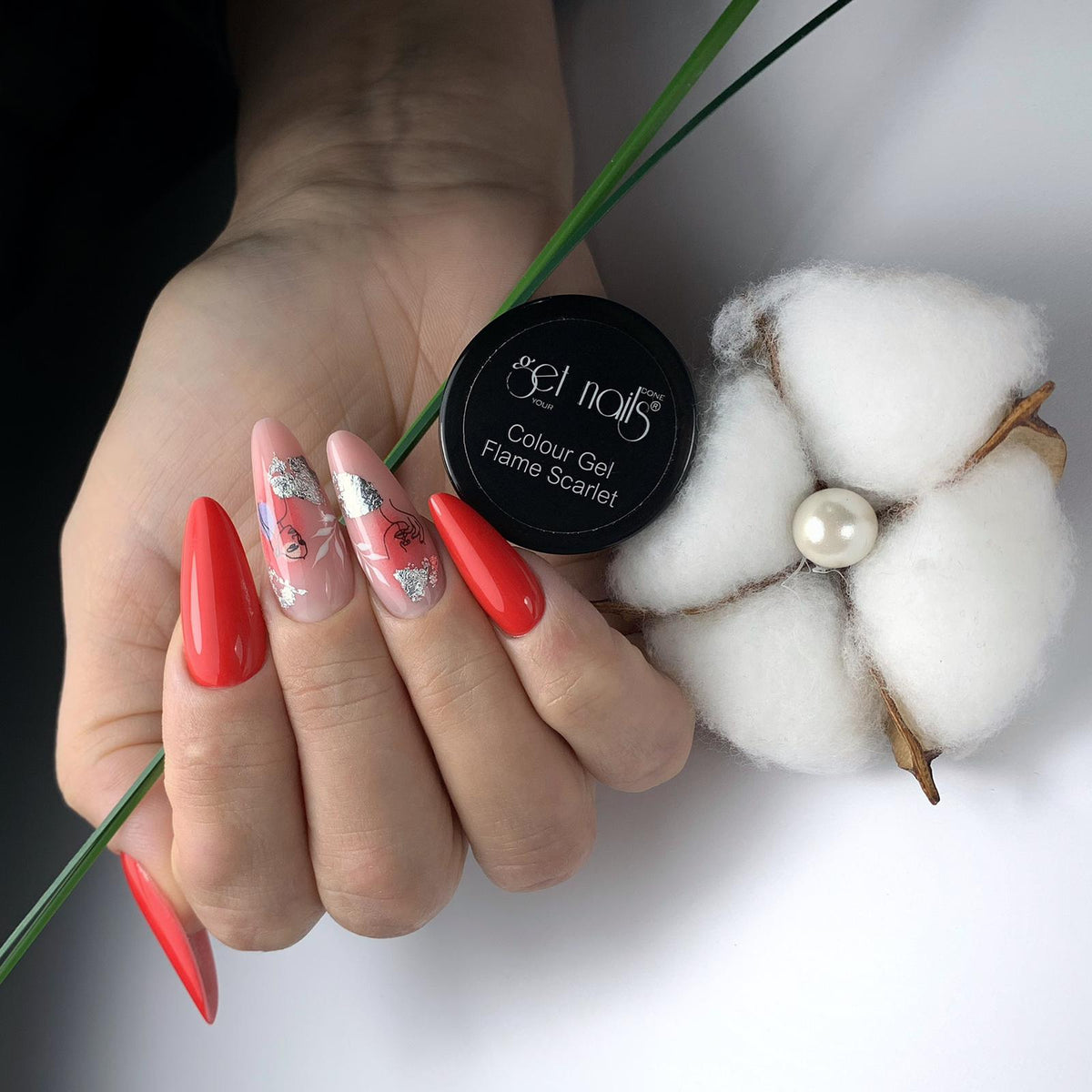Colour Gel Flame Scarlet | Gel Colorat UV/LED
