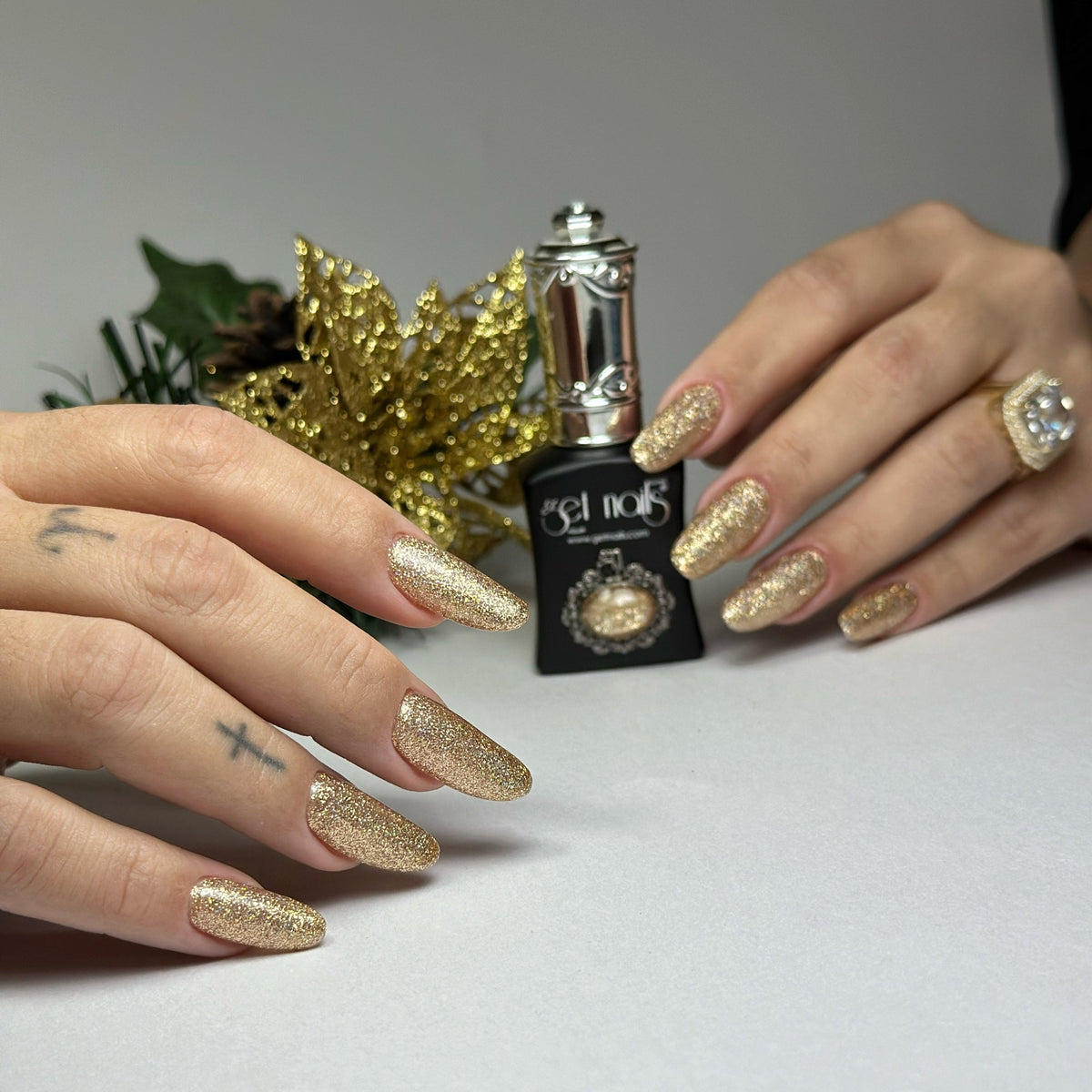 GetLac 237 Glitter Gold Hologram | Stock clearance