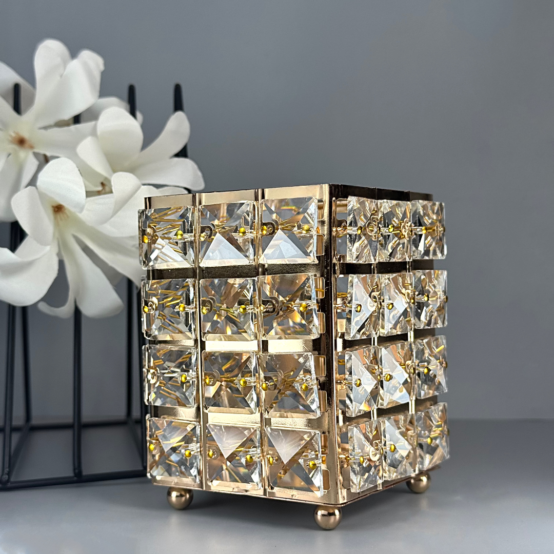 Cube Or Glamour Cristal Verre GN