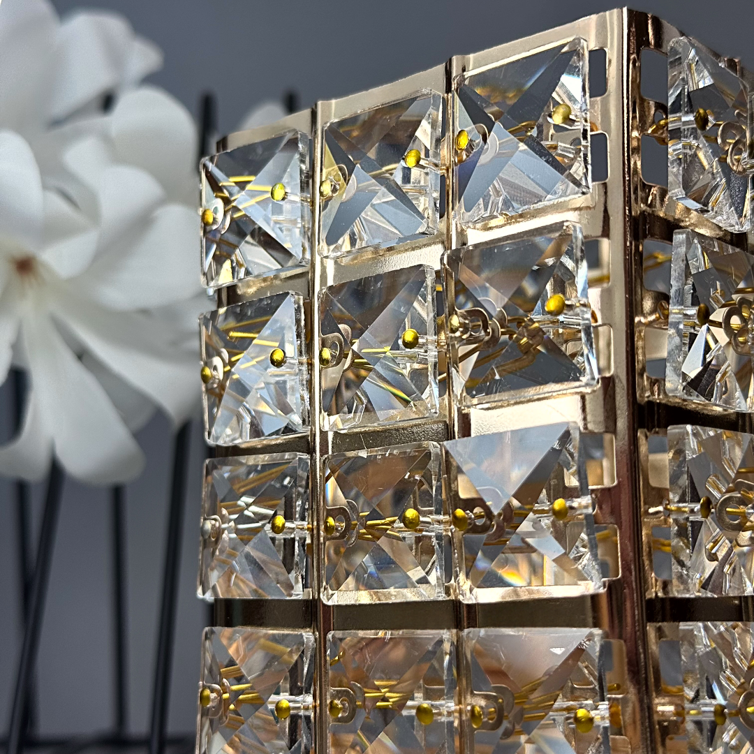 Cube Or Glamour Cristal Verre GN