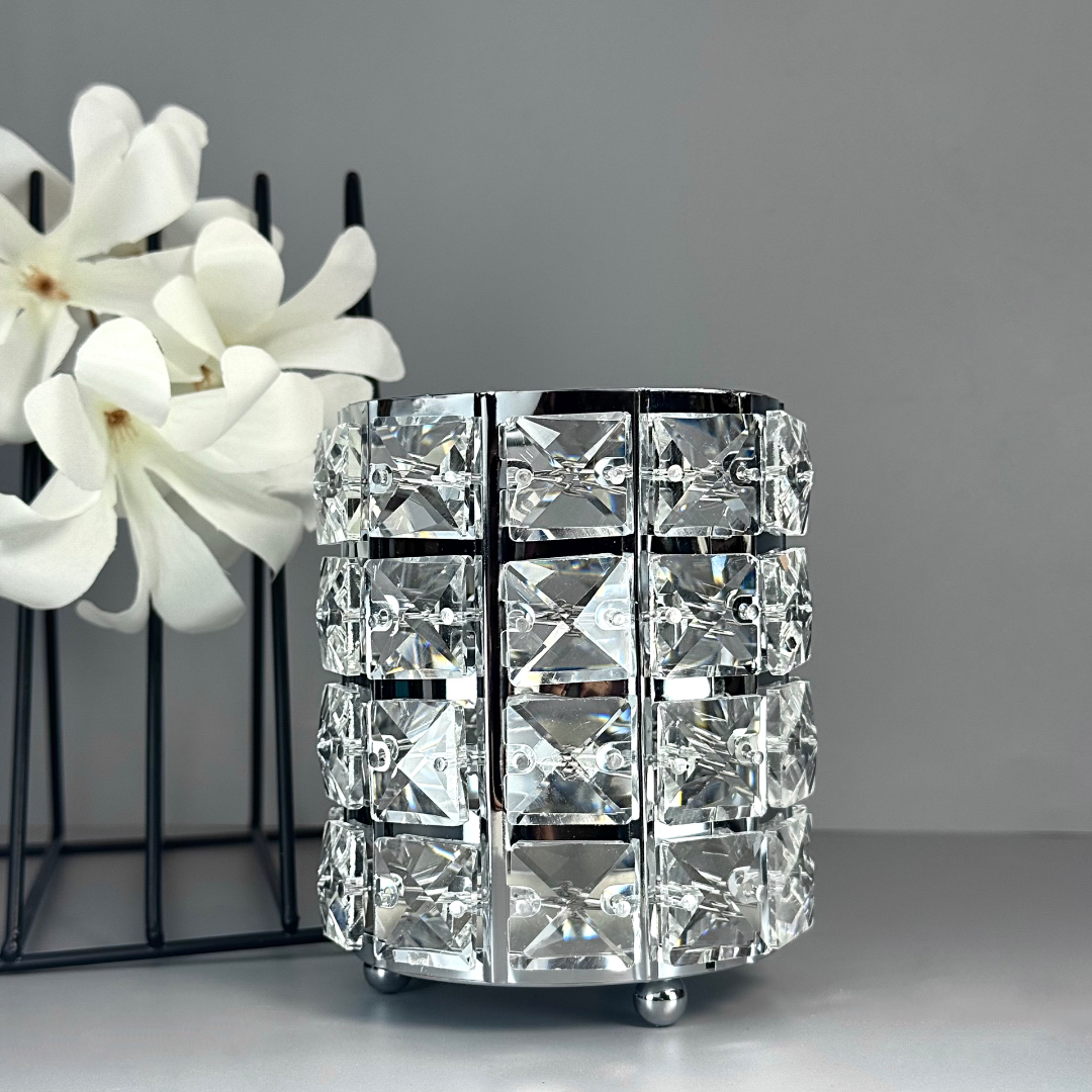 Glass Crystal Glam Silver Round GN