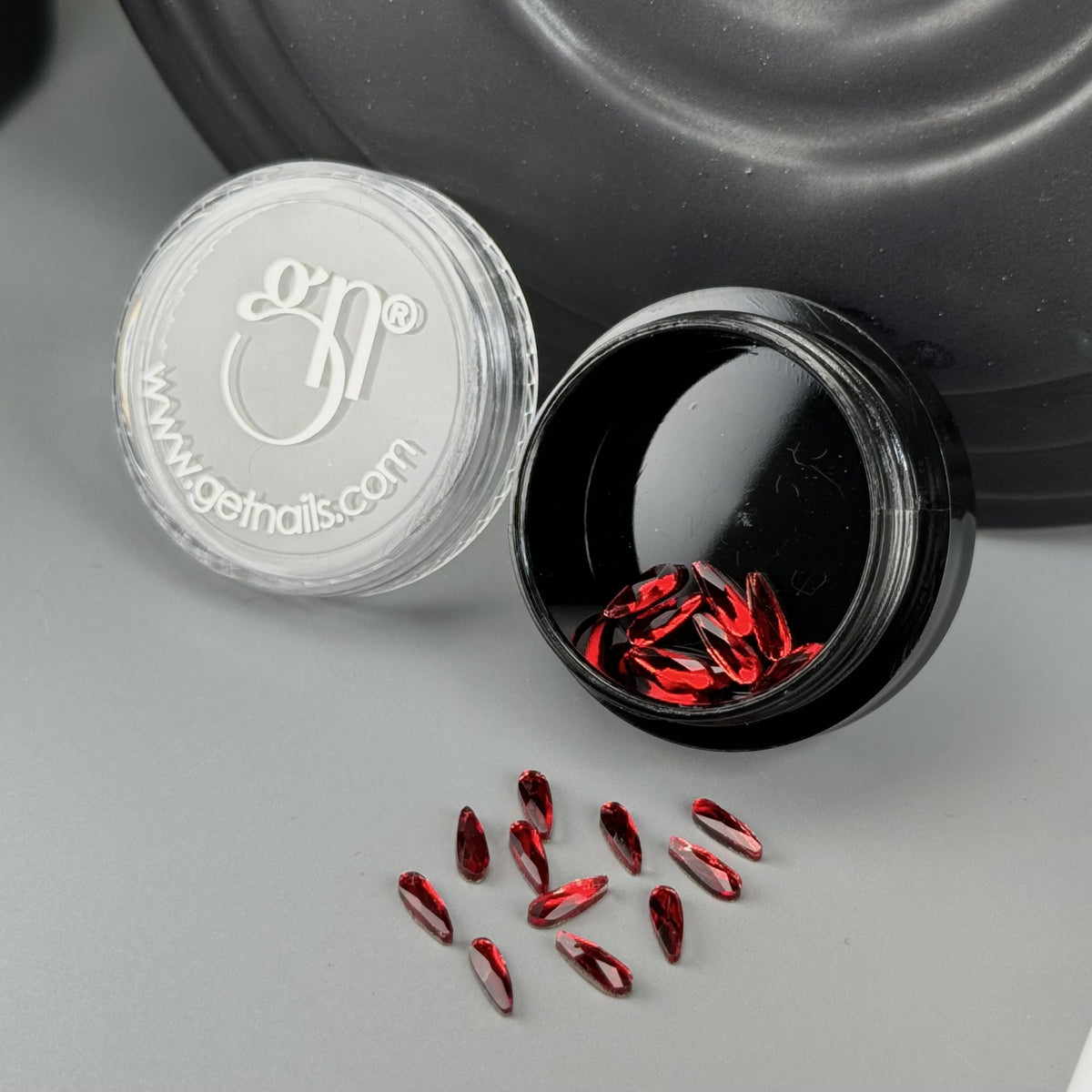 Mini cristaux de glace rouges, 20 pièces GN