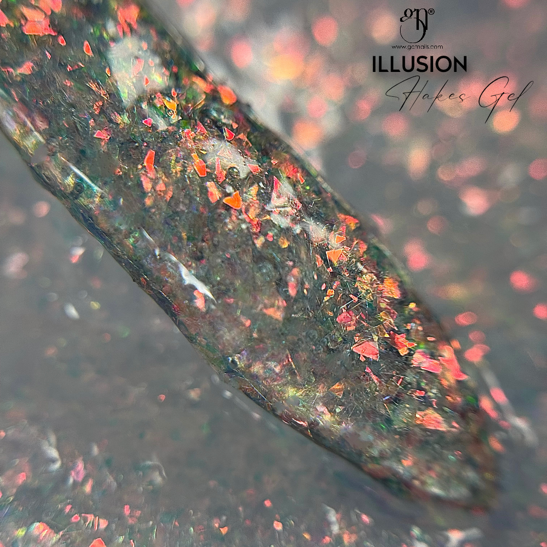 Illusion Flakes Gel Sample