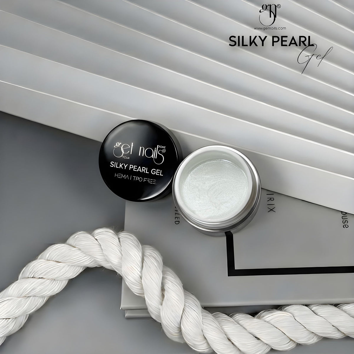 Silky Pearl Gel Sample | HEMA Free Self-Leveling Builder Gel