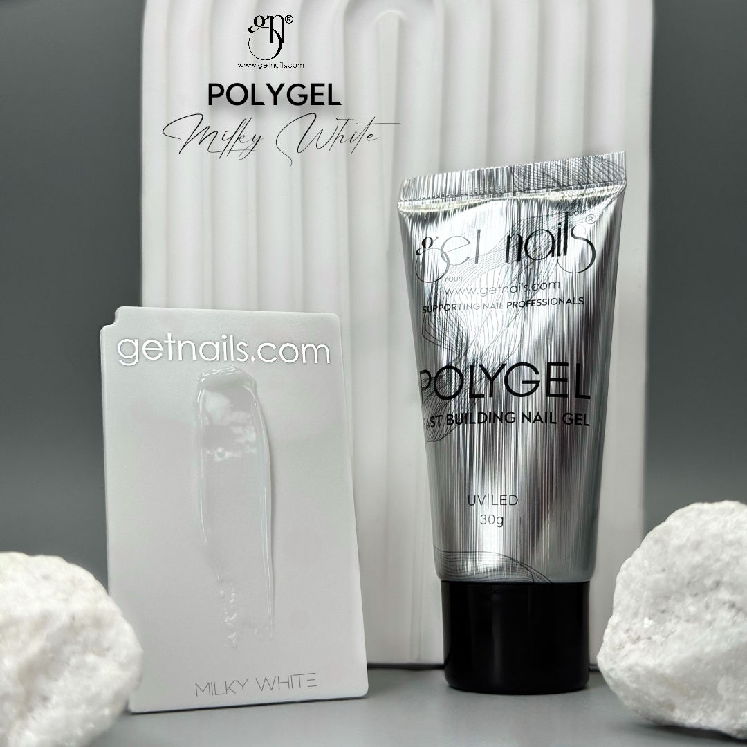Polygel Get Nails - Milky White, 30 g