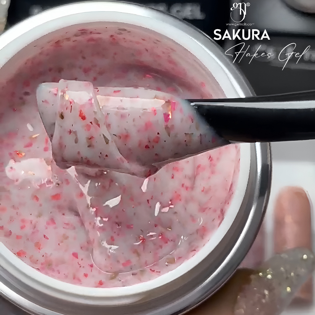 Sakura Flakes Gel | Gel Constructie Autonivelant HEMA Free
