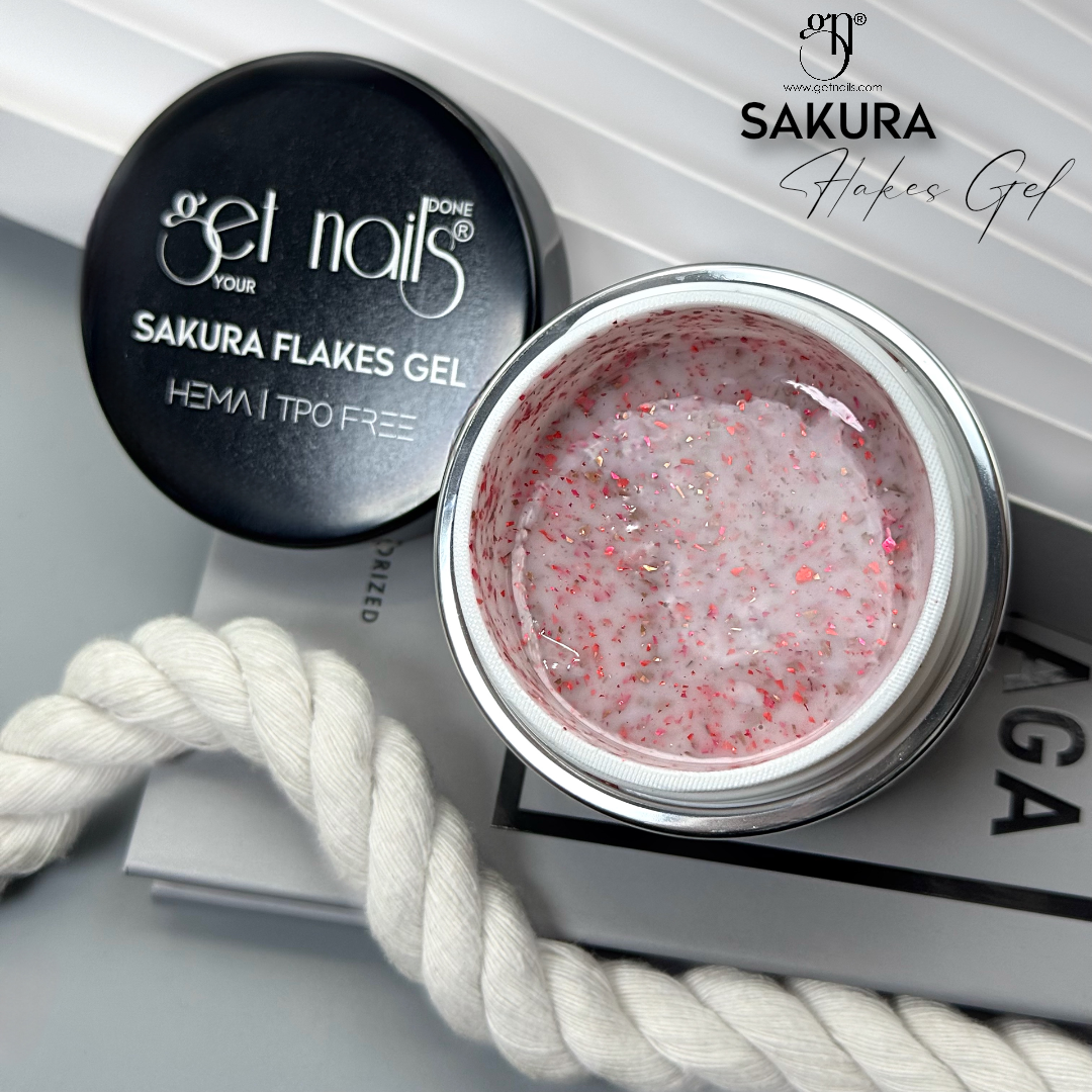 Power Couple Sakura Flakes | Gel Constructie + Baza Rubber