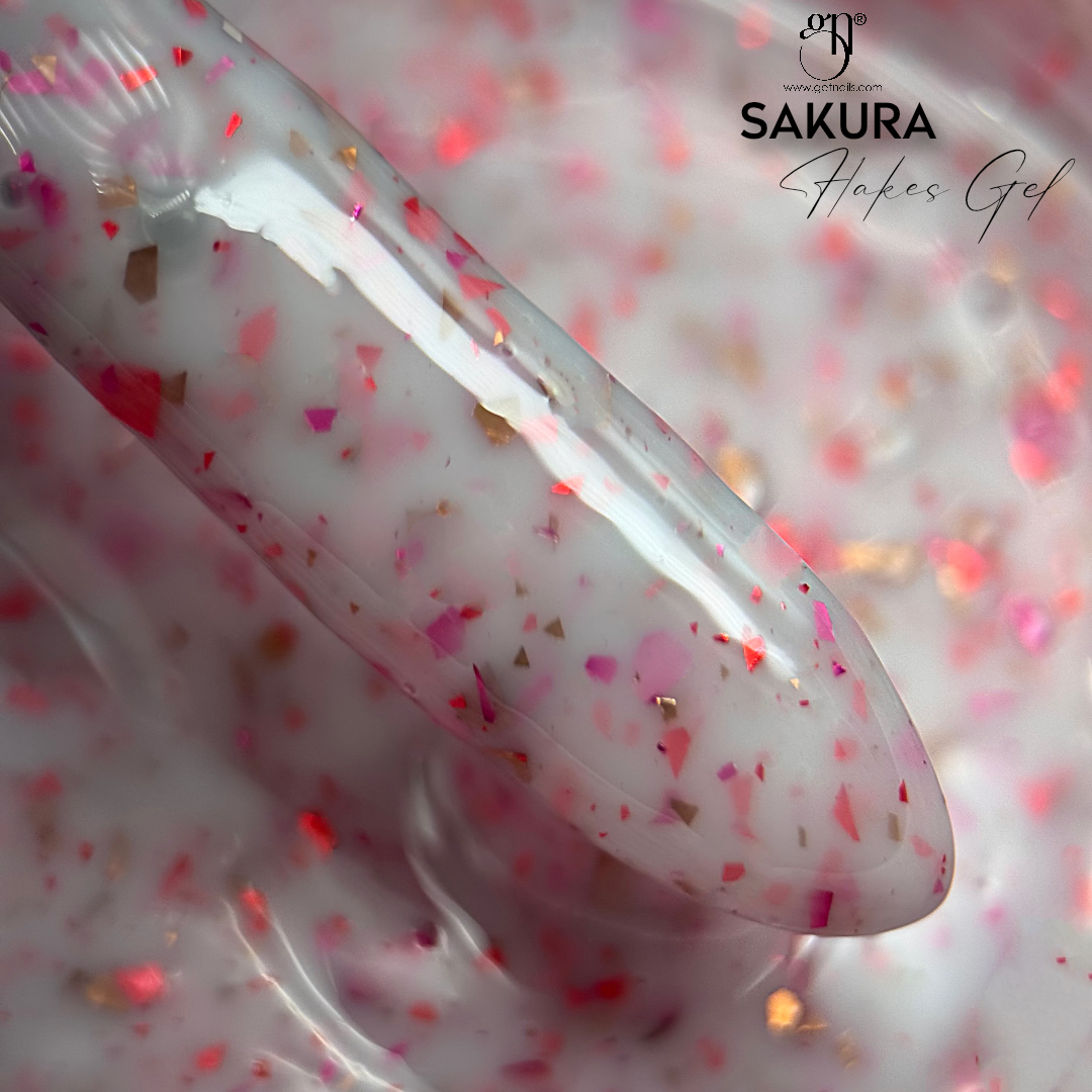 Sakura Flakes Gel | Gel Constructie Autonivelant HEMA Free