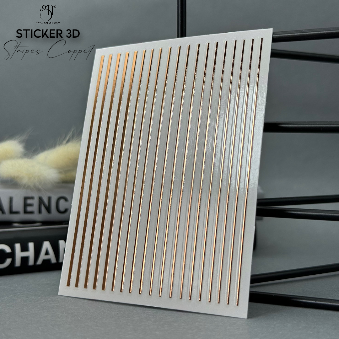 Autocollant 3D Bandes Cuivre GN