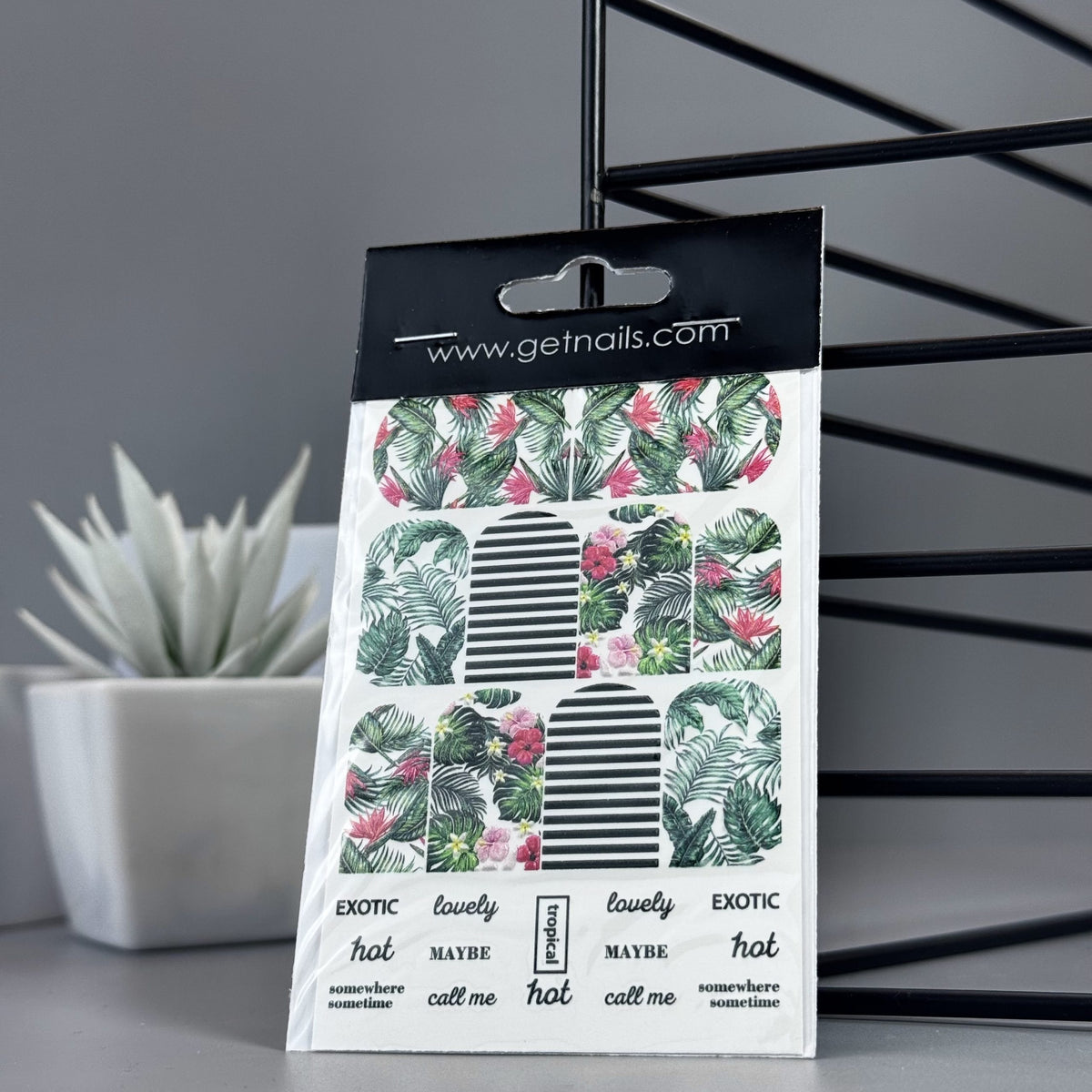 Sticker 3D Tattoo 53 GN Tropical Texts