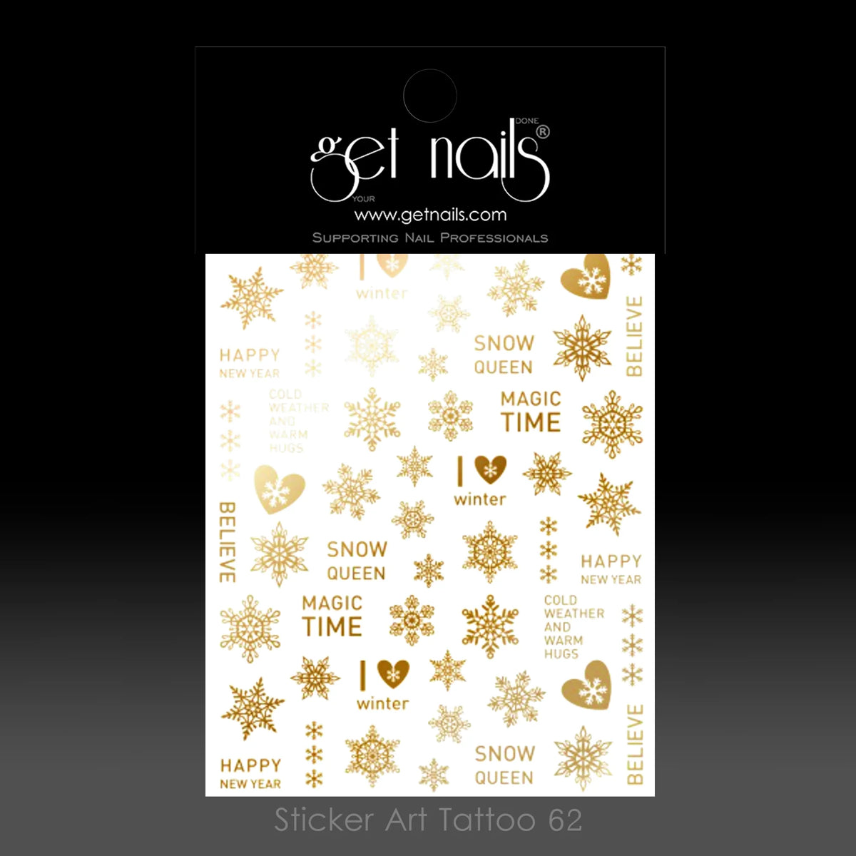 Sticker Art Tattoo 62 Magic Winter Gold GN