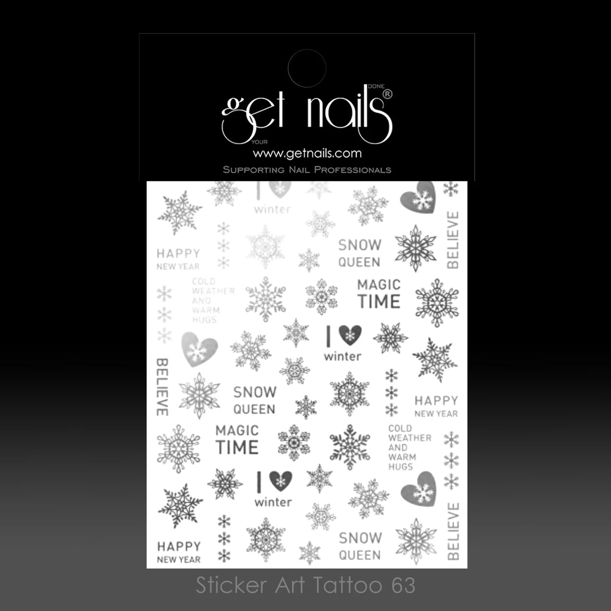 Sticker Art Tattoo 63 Magic Winter Silver GN