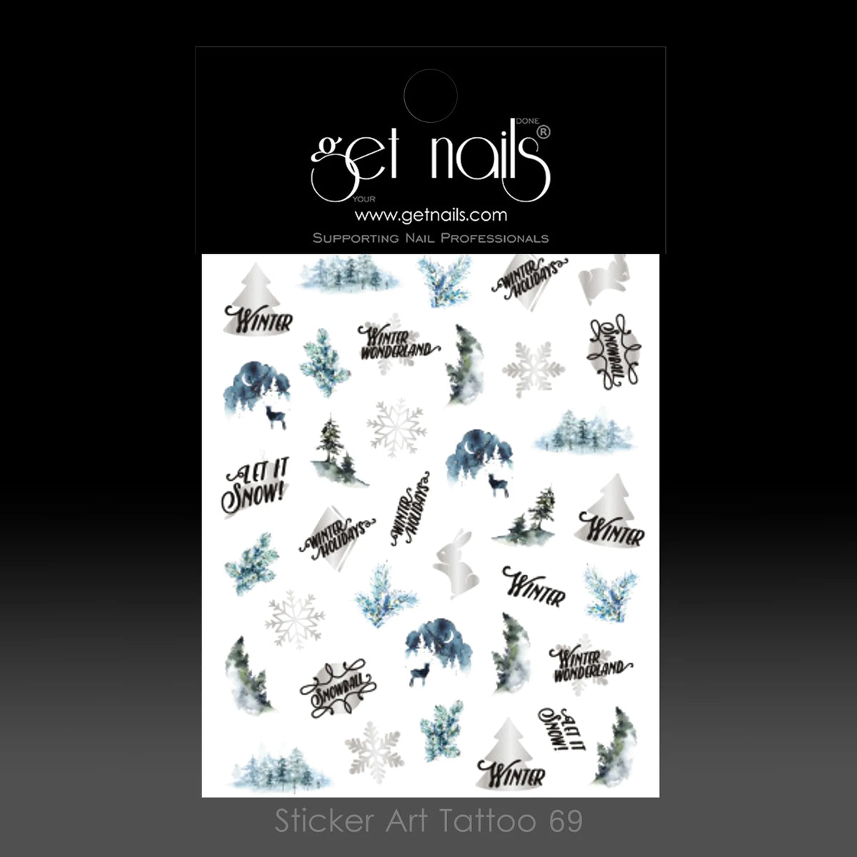 Sticker Art Tattoo 69 Frozen Winter GN
