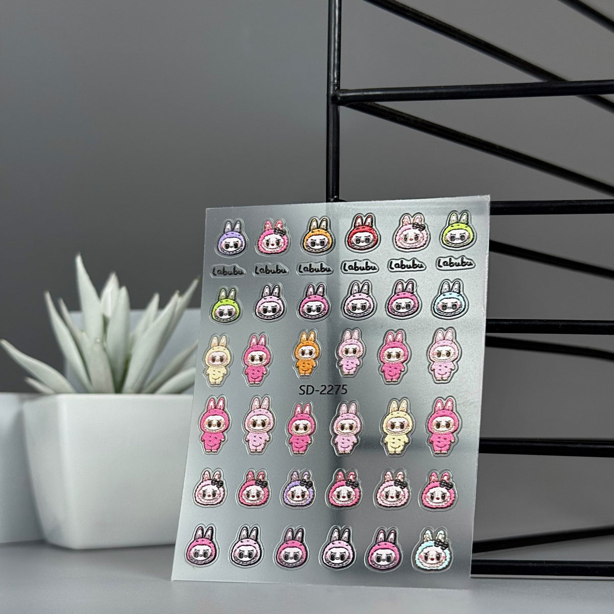 Sticker Nail Art 3D 56 LABUBU Icons