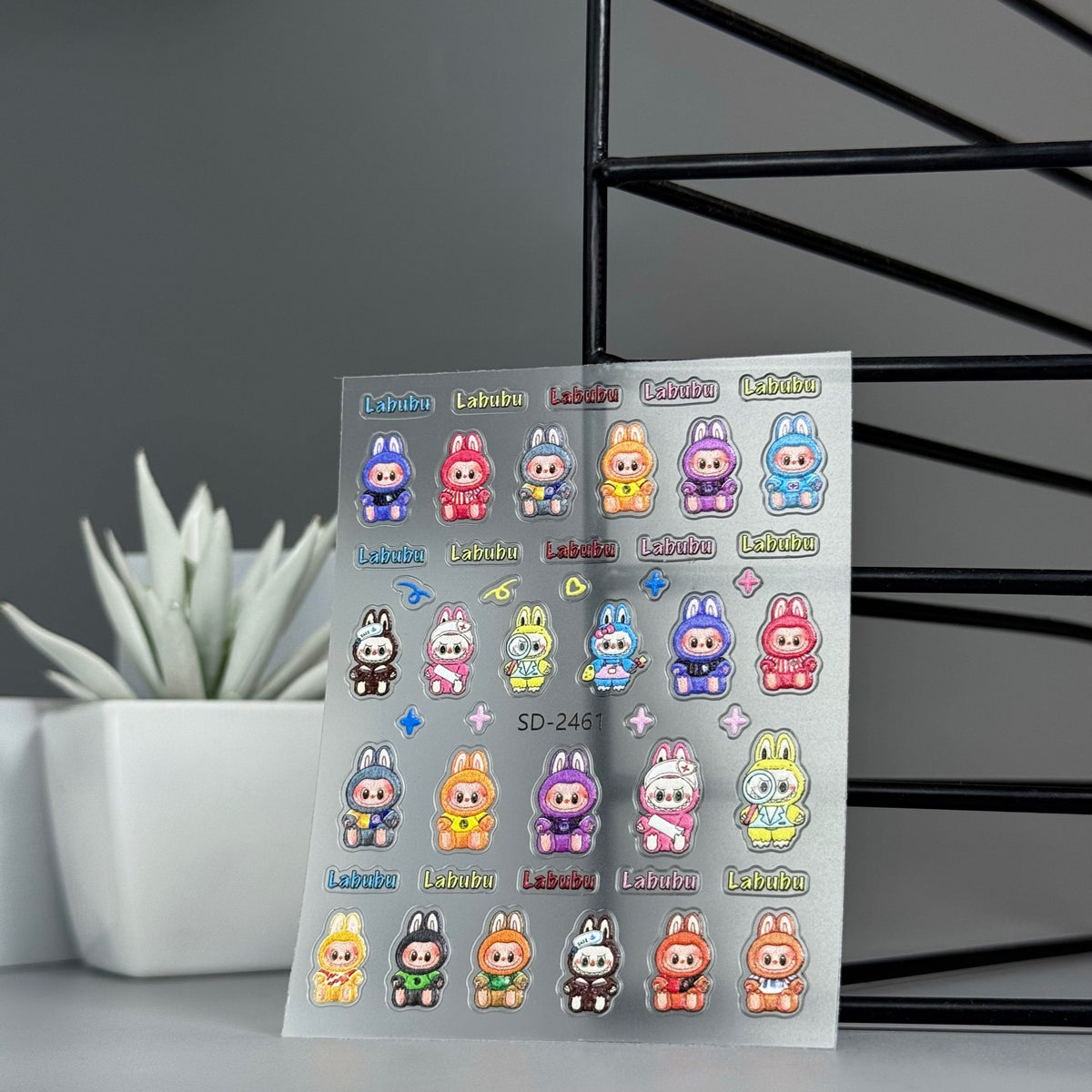 Sticker Nail Art 3D 58 LABUBU Club