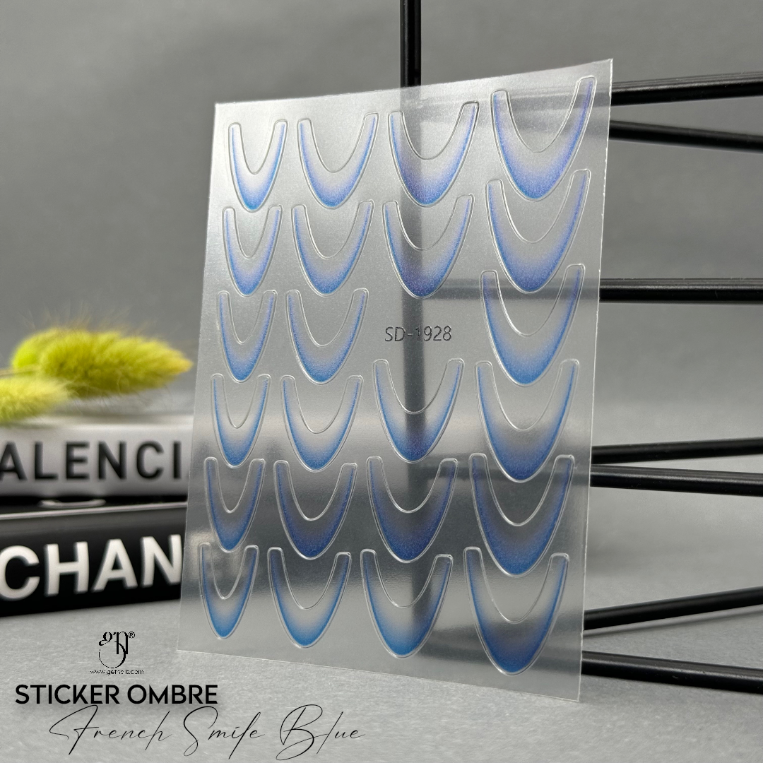 Sticker French Smile Ombré Bleu GN