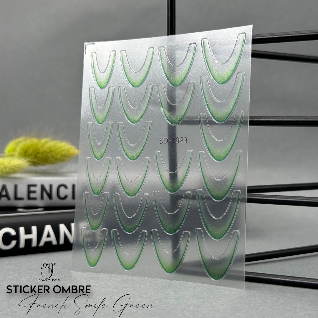 Sticker Ombre French Smile Green GN