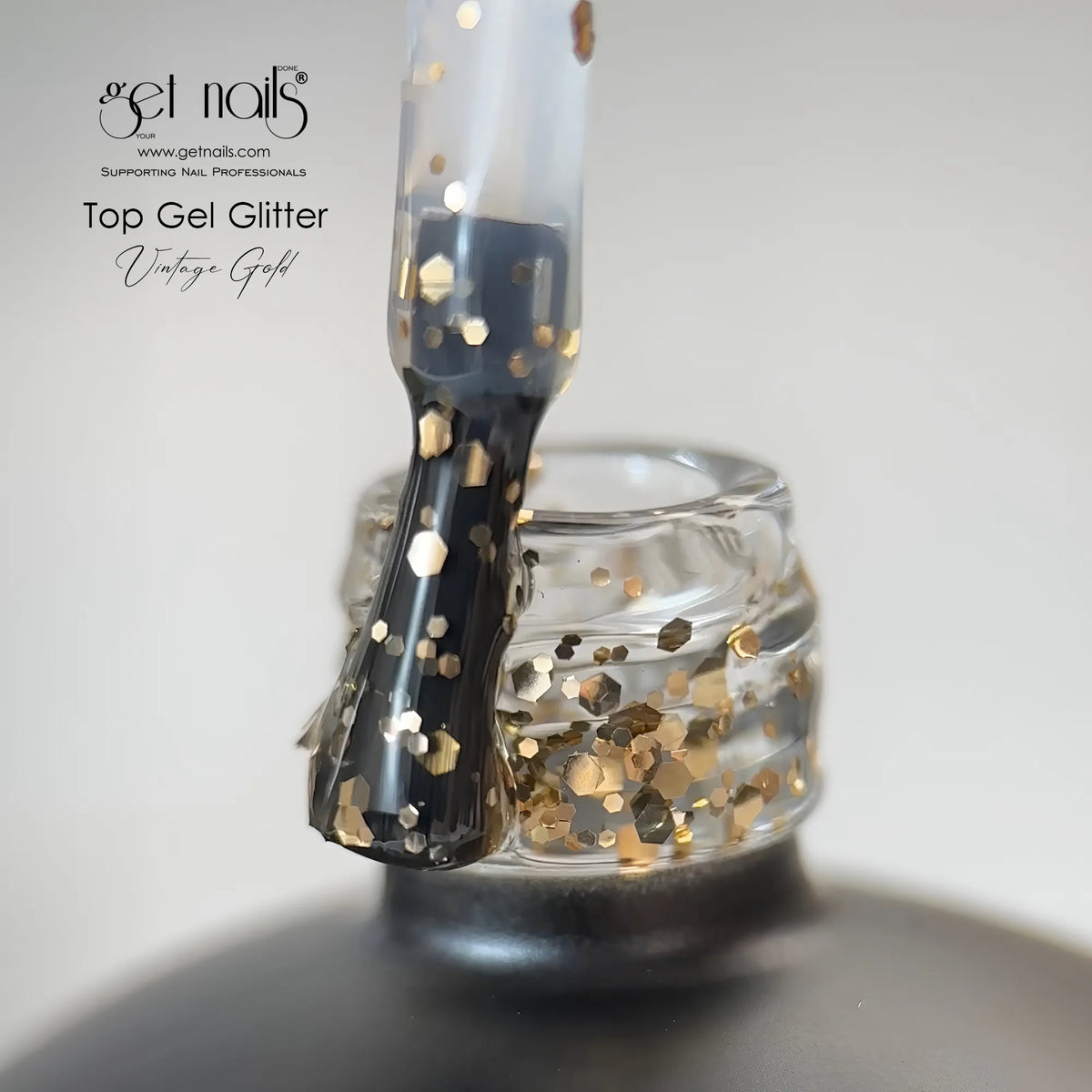 Top Gel Glitter Vintage Gold