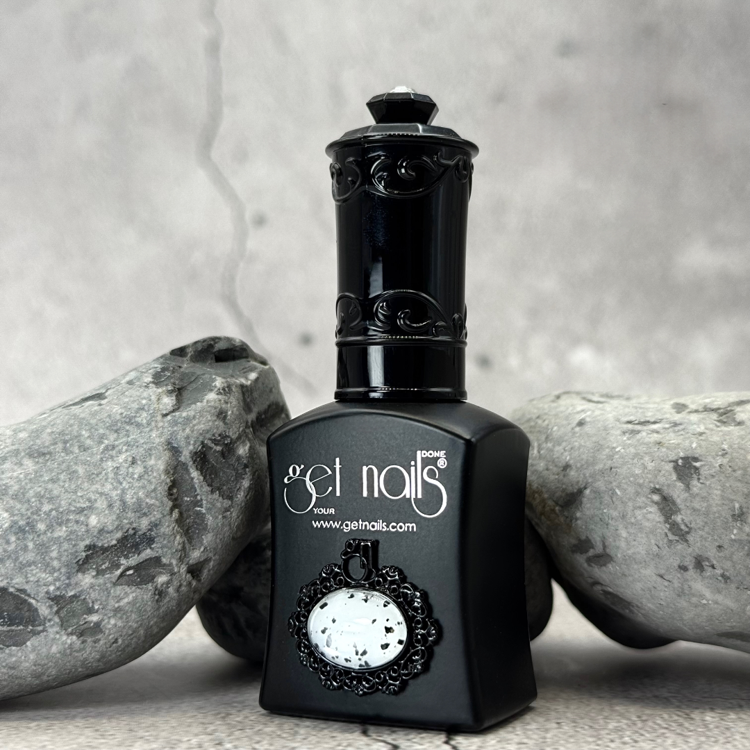 Top Coat Gel Mat Noir Coquille d'œuf
