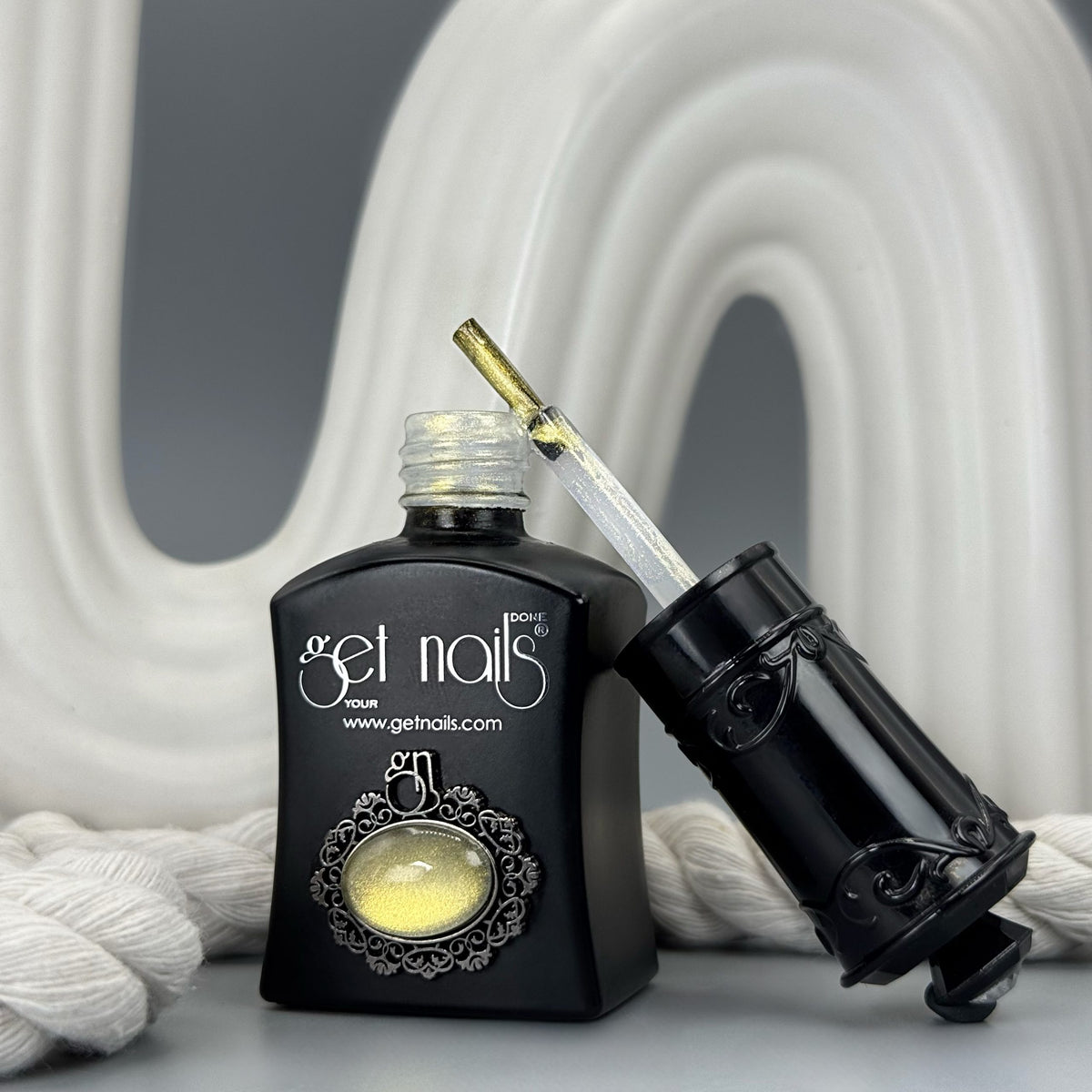Top Coat Gel Effet Perlé Doré