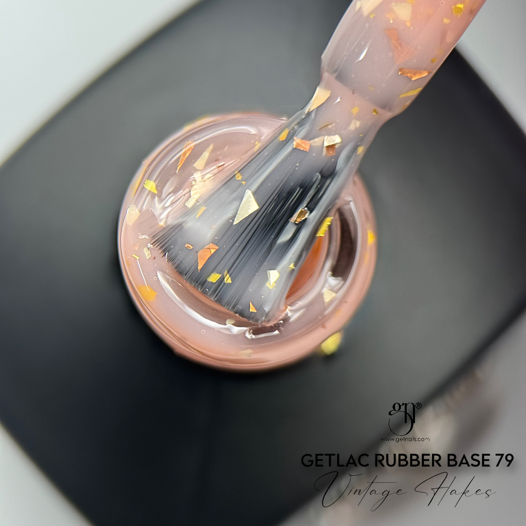 Rubber Base 79 Vintage Flakes | Baza Unghii
