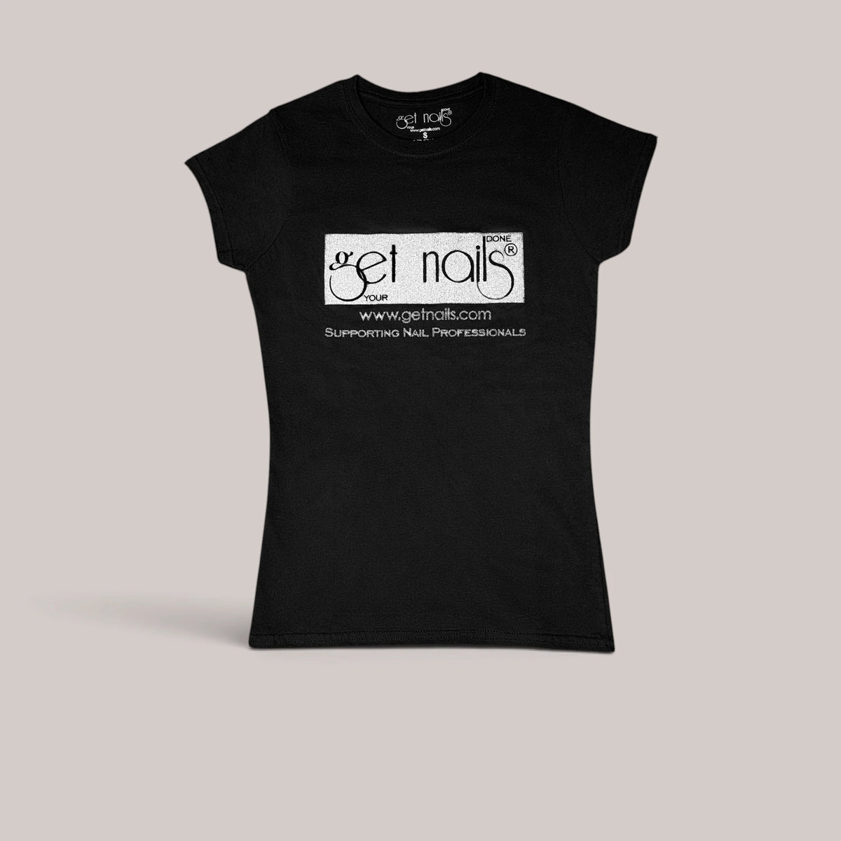 T-Shirt "Get Nails" Black, Size L
