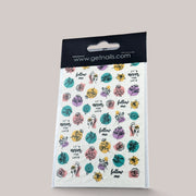 Sticker Art Tattoo 36 GN Floral Faces