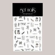Sticker Art Tattoo 49 GN Silver Minimalism