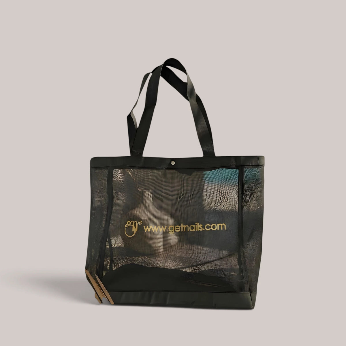 Fashion Bag Black/Gold Get Nails | Geanta din plasa