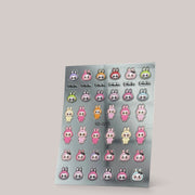 Sticker Nail Art 3D 56 LABUBU Icons