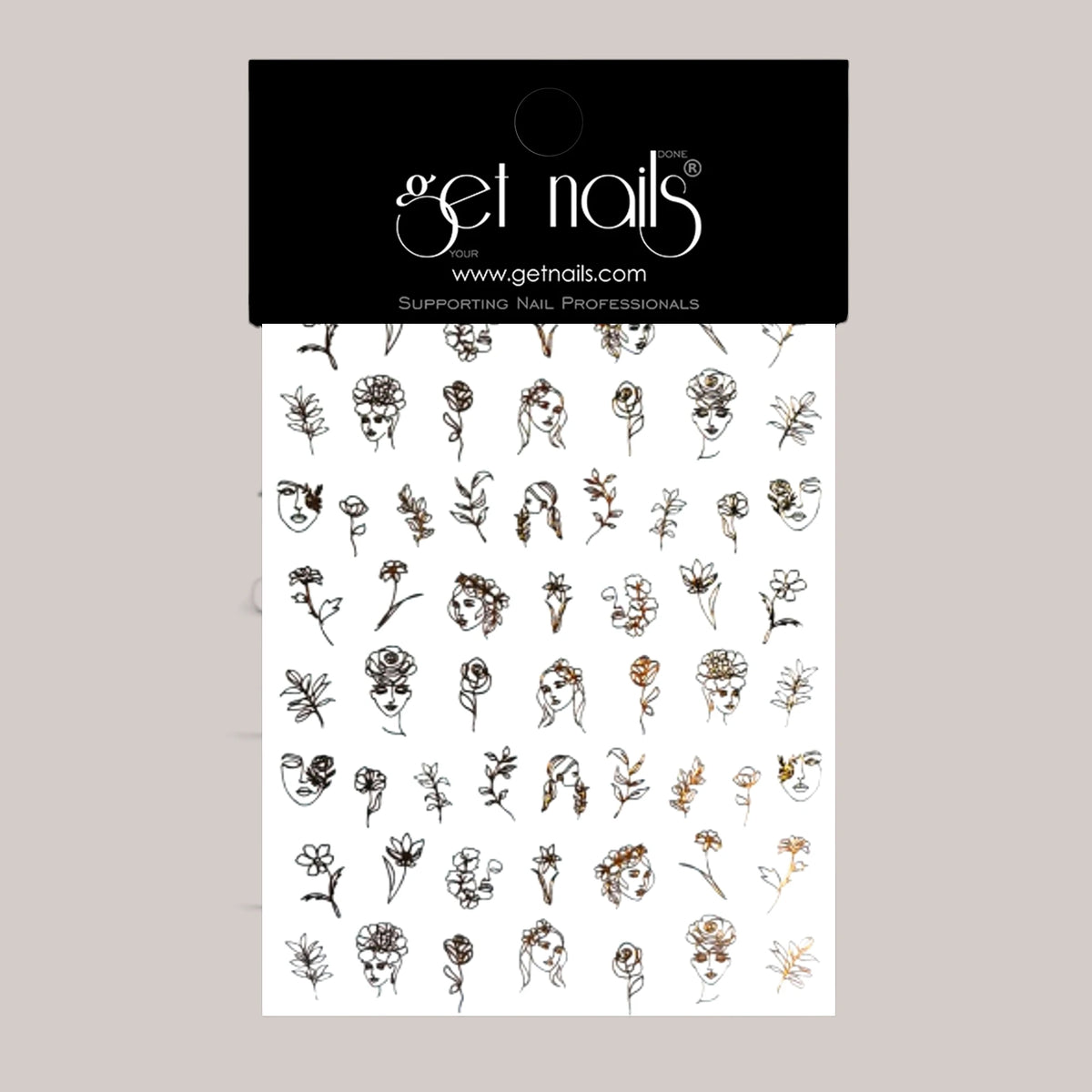 Sticker Art Tattoo 42 GN Gold Faces