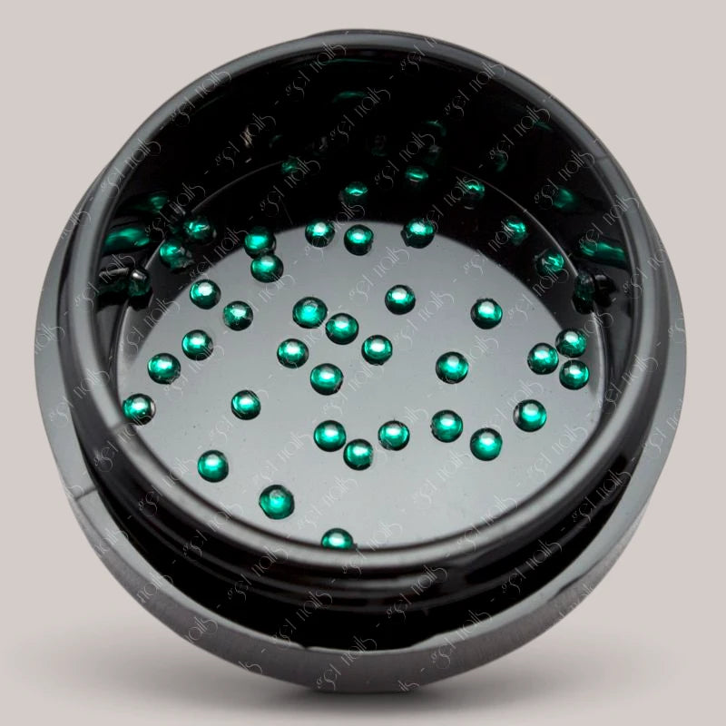 Strasuri Rotund 1,5 mm - Green, 50 buc.