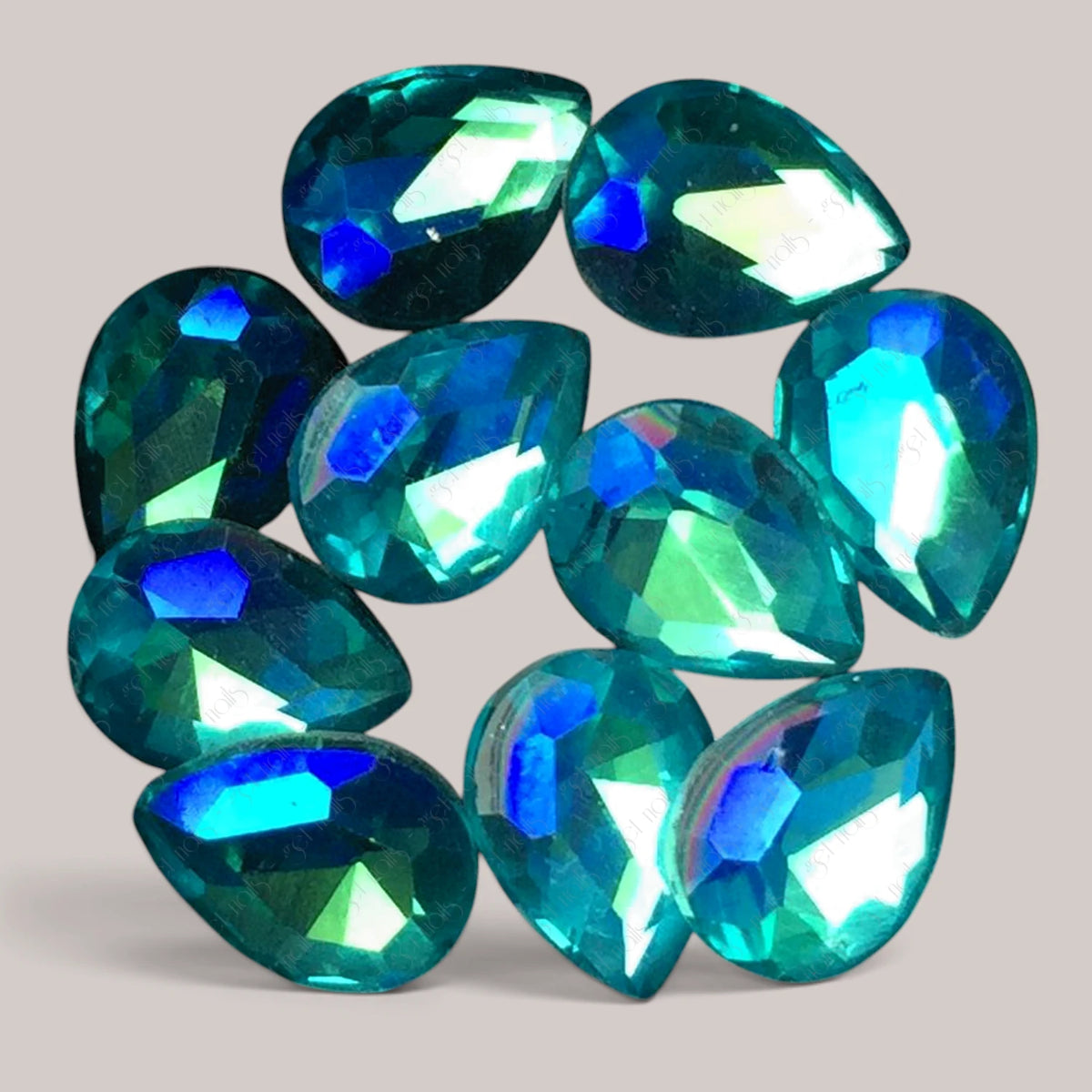 Crystal Bling Turquoise, 10 buc.