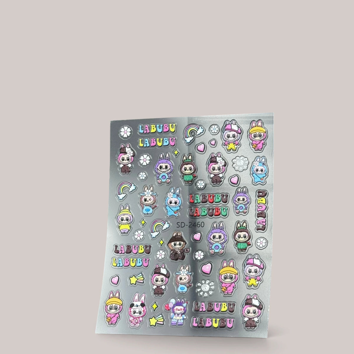 Sticker Nail Art 3D 57 LABUBU Vibe